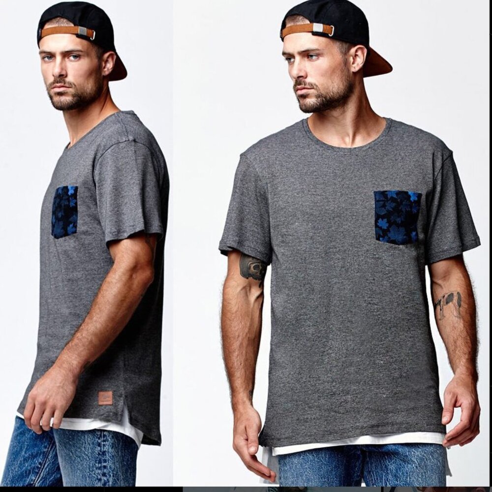 Basic Minimal Cotton Short Sleeve Pocket Tee | Modern Amusement